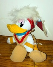 Vintage Disney Frontierland Daisy Duck Bean Bag Plush Doll World Park NWT