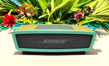 Retro Green Bose Sound Link Mini Bluetooth Speaker - Charging Pad Power Tested
