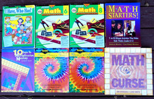8 Assorted Teacher Homeschool Math Books For Middle School Children  Others