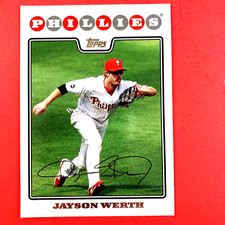 Jayson Werth 2008 Topps Card #521 MLB Philadelphia Phillies
