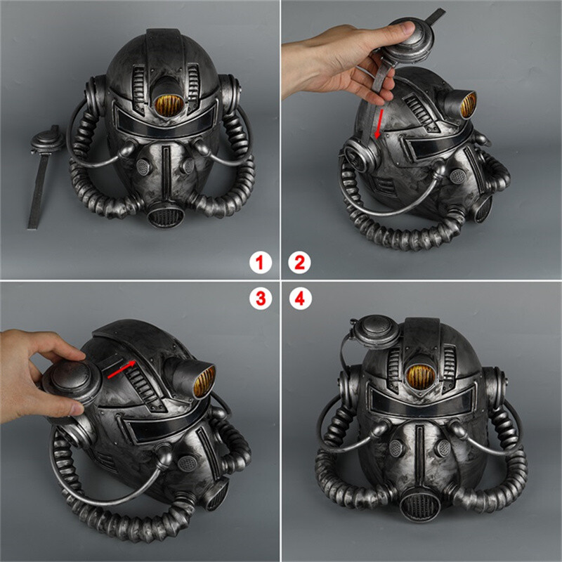 Game Replica Power Armor Helmet Fallout Soldier PVC Mask Cosplay