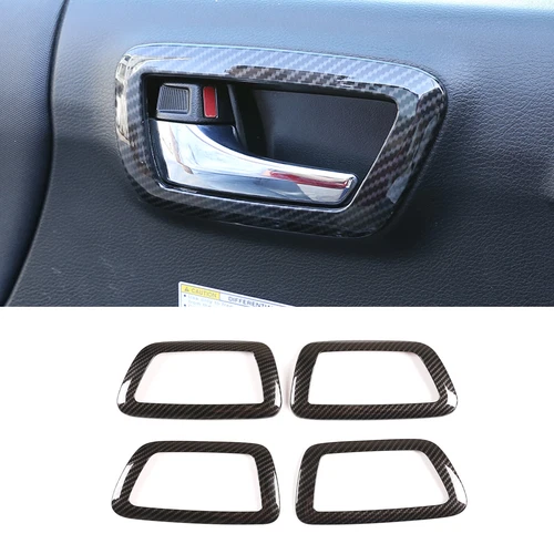 ABS Carbon Fiber Interior Dash Trim Cover Set Fits 2016-2023 Toyota Tacoma - Picture 26 of 44