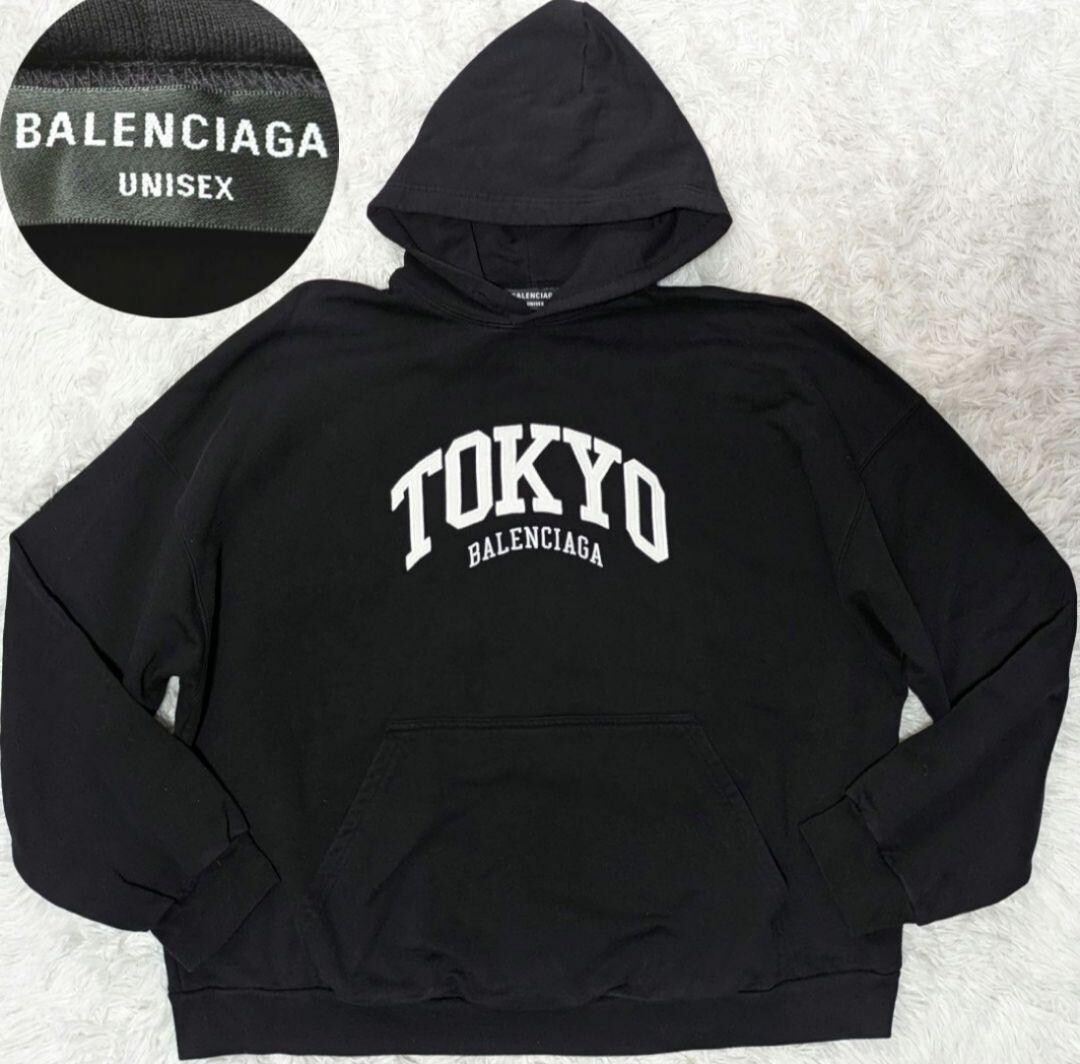 【送料&関税込】Balenciaga Black Sweatshirt BALENCIAGA TOKYO hoodie black Size L | eBay