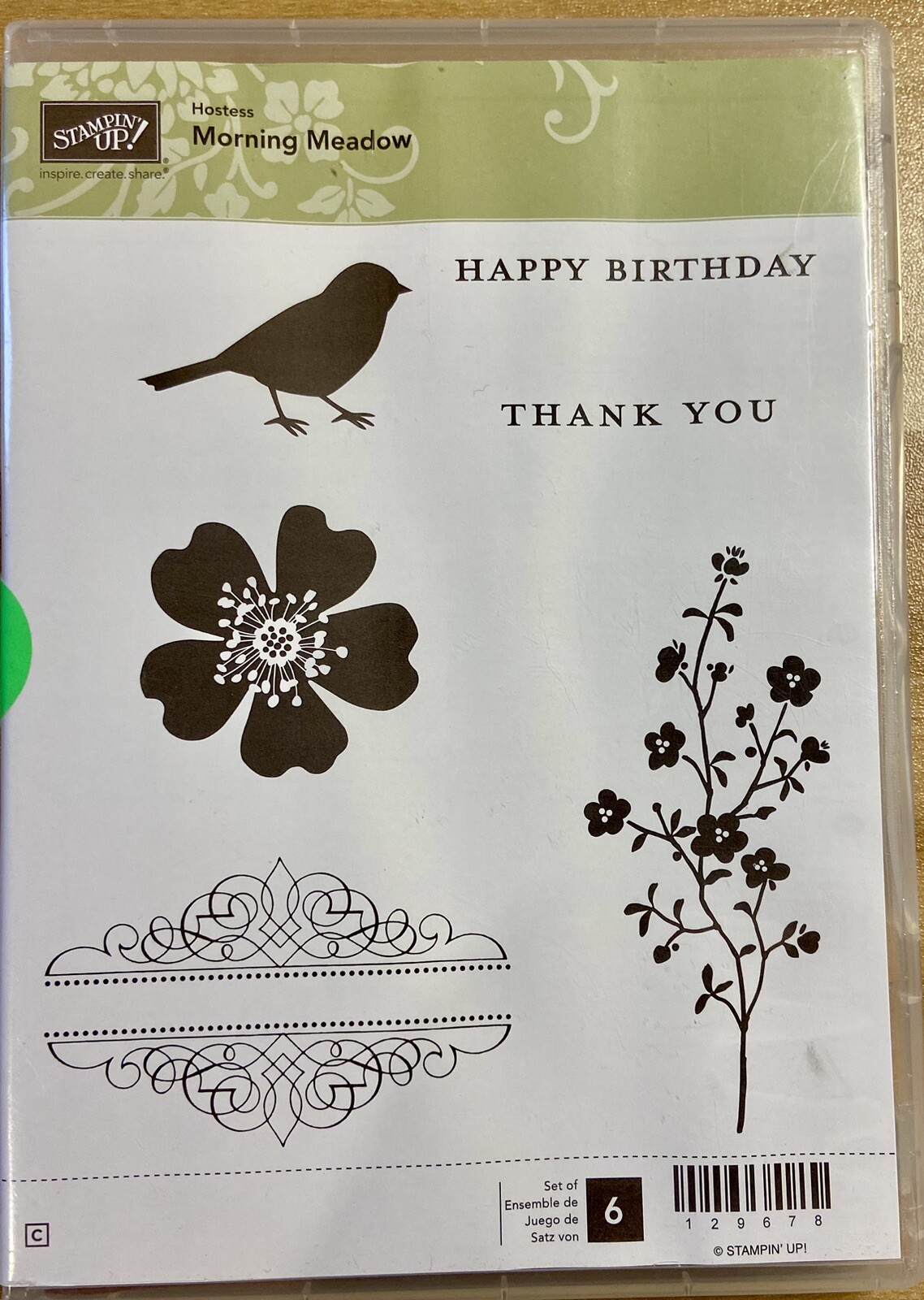 Stampin'Up! MORNING MEADOW Rubber stamp set