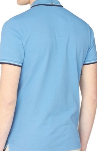 Camiseta polo de algodón con cuello Ben Sherman de manga corta para hombre S-5XL - Imagen 13 de 31