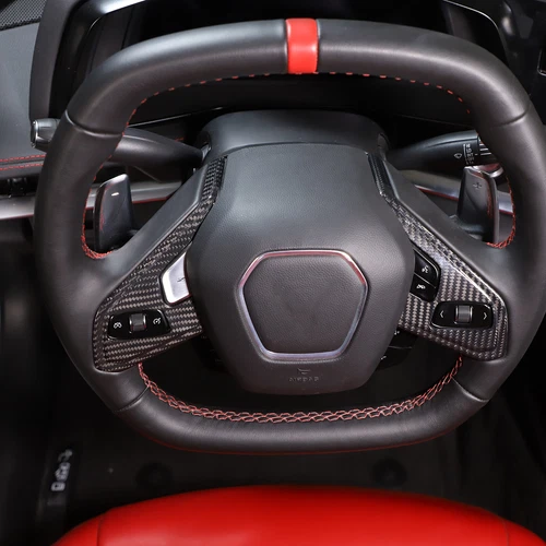 Real Dry Carbon Fiber Interior Dash Trim Cover Set Fits Corvette C8 2020-2025 - Bild 20 von 81