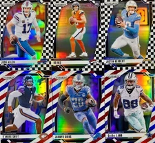2024 Panini Prizm Football: "Black and White Checkerboard - Red, White and Blue"