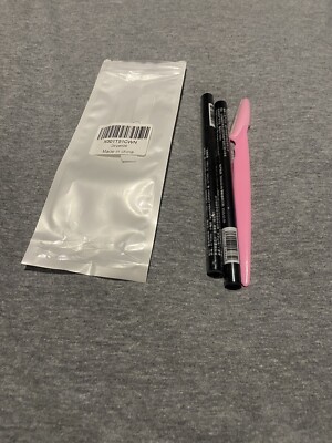 OULISI 2ER PACK AUGENBRAUENSTIFT DUNKELBRAUN MIT 1 RASIERMESSERFÜLLUNG & FLUSENROTATION