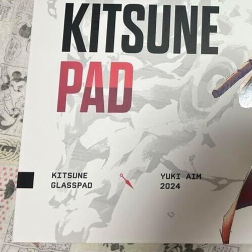 WALLHACK SKYPAD YUKI AIM 2024 Model KITSUNE Glass Mouse Pad