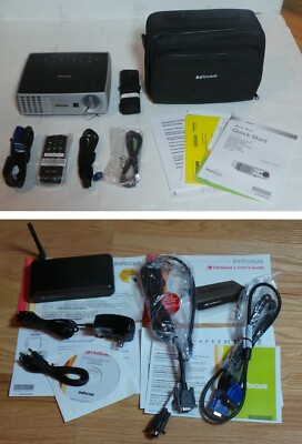 InFocus IN1102 Projector 5Hrs lamp 1920x1200 + wireless LightShow II full set !