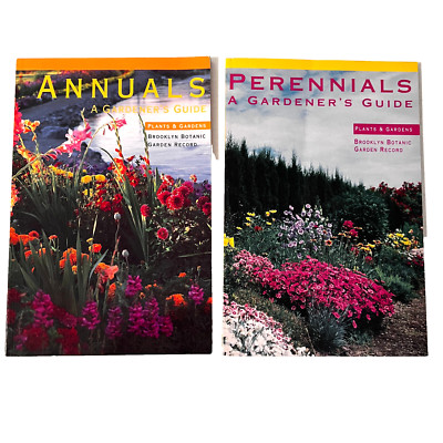 Brooklyn Botanic Garden Record 6x9 Books Annuals 1992 & Perennials 1991 2 Books