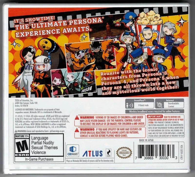 Persona 2 sale 3ds