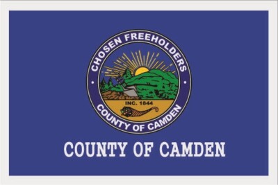 Aufkleber Camden County (New Jersey) Flagge Fahne 12 x 8 cm Autoaufkleber