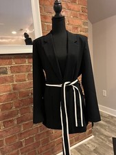 Jason Wu Black Blazer With Belt NWT L