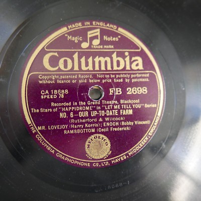 78 rpm OUR UP TO DATE FARM / LET`S HAVE ANOTHER ONE FB 2698