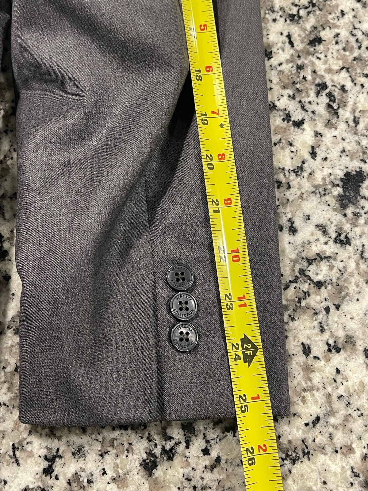 Versace Collection Gray 100% Wool 2-Button Classi… - image 6