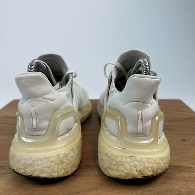 Mens Adidas UltraBoost 19 White Athletic Running Shoes Sneakers Size 8 D |  eBay