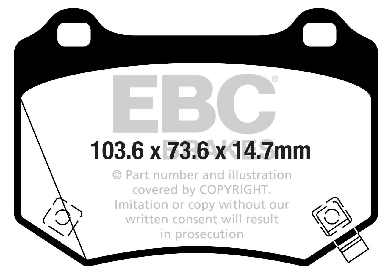 EBC DP52361NDX BRAKE PAD SET DISC BRAKE
