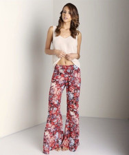 Show Me Your Mumu Roberts Party Pants Winter Garden Floral Flare Bell Palazzo S