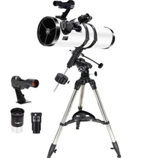 130mm Parabolic Telescope w/ EQ3 Mount & Phone Adapter – Ready to Stargaze