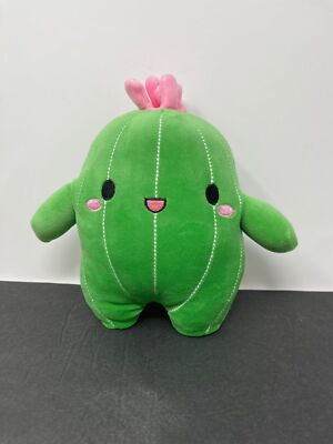 Cuddly Cactus Stuffed Plant Animal with Smile Face and Pink Antenna Cacti  8" | eBay
