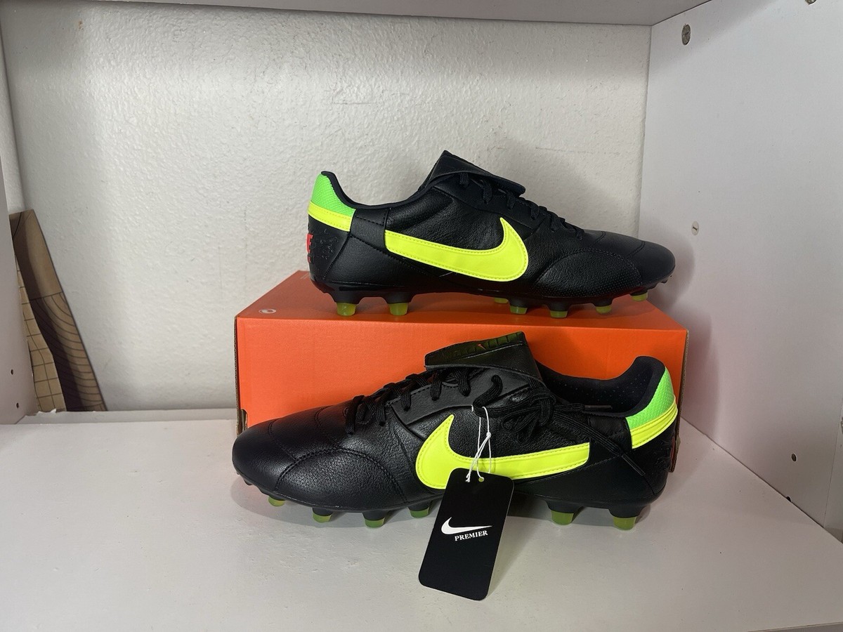 サッカーシューズ スパイク　ナイキ　プレミアム　FG NIKE Nike Premier FG Low Top Soccer Cleats Black Volt Crimson
