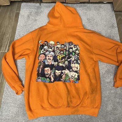 Hasan Piker Ideologie Peepo Hoodie Sweatshirt Orange Mens XL USA