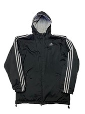 Vintage Adidas Jacket Mens Small Black 3 Stri...