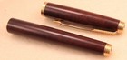 Parts Brown Thuya LAQUE Cap & Barrel 4 PARKER 75 Fountain ROLLERBALL PEN FRANCE — photo 2