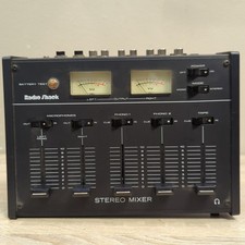 Vintage Realistic RadioShack 32-1101A Portable Stereo Mixer Analog