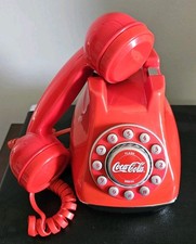Coca-Cola RED Landline Telephone Push Button Phone 2003 Vintage