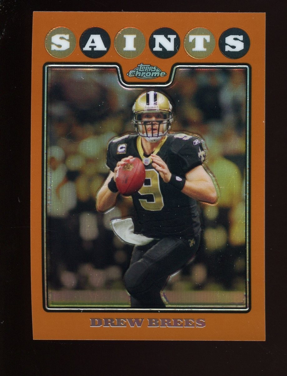 2008 TOPPS CHROME DREW BREES COPPER REFRACTOR #TC1 195/425