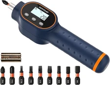 GOYOJO Digital Torque Screwdriver 1.77-17.7 in-lb/0.2-2Nm, 1/4 Adjustable Inch P