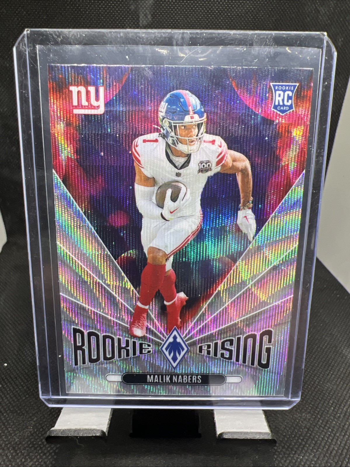 2024 Panini Phoenix - Rookie Rising Malik Nabers #RR-MNS Wave (RC)