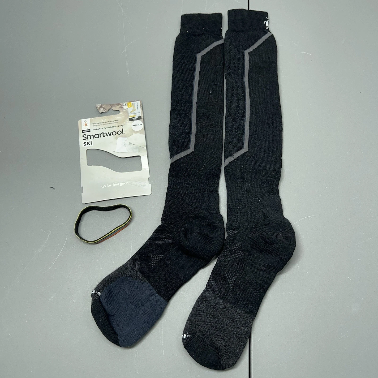 NWT Socks Smartwool Irregular Ski Socks Unisex Large BlackOver-the-Calf Cushion