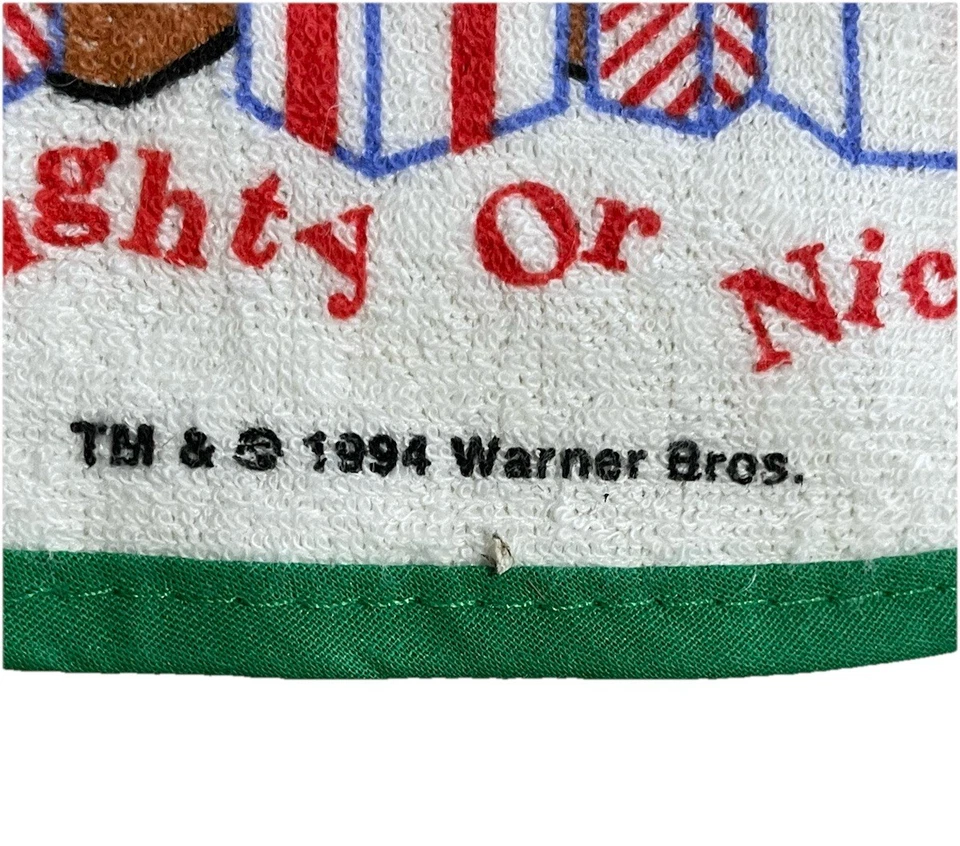 Looney Tunes Gerber Wile E Coyote Roadrunner 1994 Warner Bros Terry Cloth De colección Foto 2 de 3