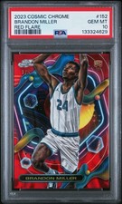 2023 TOPPS COSMIC CHROME 152 BRANDON MILLER RED FLARE /5 rookie  psa 10