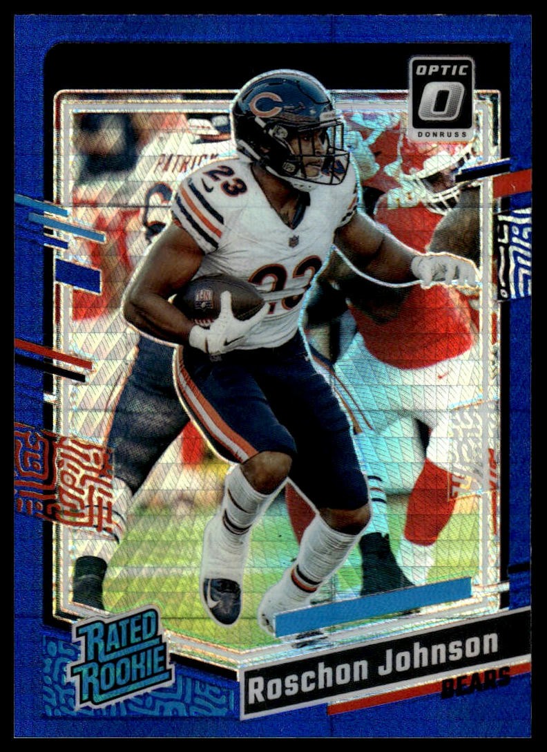 2023 Donruss Optic #217 Roschon Johnson Blue Hyper