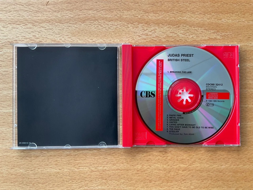 CD Judas Priest - British Steel, Early press 1990 CBS Austria sehr gut very good - Bild 3 von 4