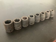 Snap-on Tools 8pc 34 Drive Impact Socket Set Extensions 916 To 1 Inch