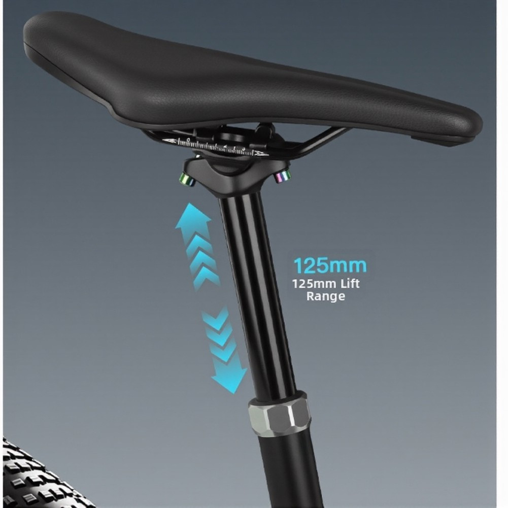 Reggisella contagocce idraulico regolabile 400mm 125mm da viaggio per mountain bike