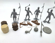 Marx Robin Hood Playset Lot Knights Accessories Barrels Harp Weapons VTG READ