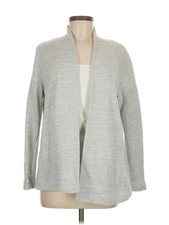 Ann Taylor LOFT Women Gray Kimono M