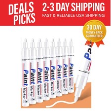 Non-Toxic Oil-Based White Paint Markers - Perfect for All Surfaces  Ages