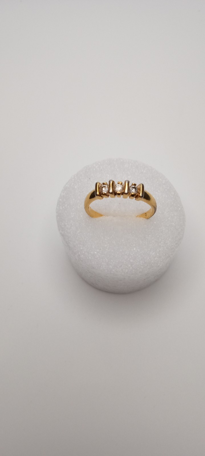 Simulated Diamond, Emerald 3 Ring Bundle. Goldton… - image 6