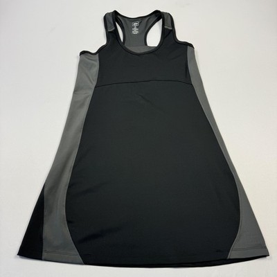 REI Dress Womens Medium Black Gray Racerback Athletic Running Tank Workout