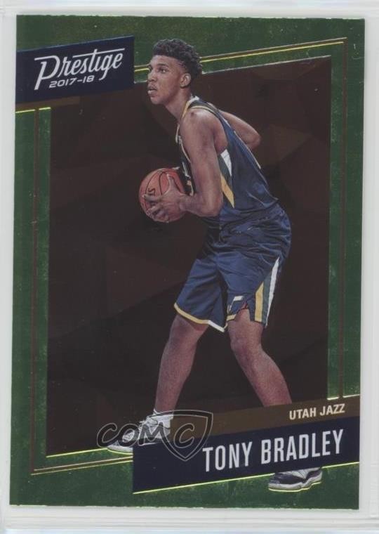 2017-18 Panini Prestige Micro Etch Rookies Bright Green Tony Bradley #27 RC 0nr3