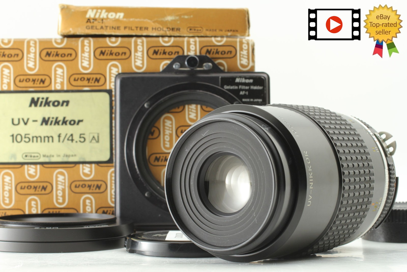 Rare Serial X00002 [ Almost Unused ] Nikon UV-NIKKOR Ai-S Lens 105mm f/4.5 JAPAN