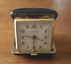 Vintage Working Phinney-Walker Folding Travel Alarm Clock Made In Japan — photo 1