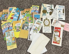 Greeting Cards Lot Vintage Hi-Brows Etc Unused 1950s-1970s 30 Plus